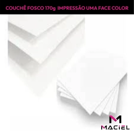 PAPEL | COUCHÊ FOSCO | 170G | A4 | FRENTE 4X0