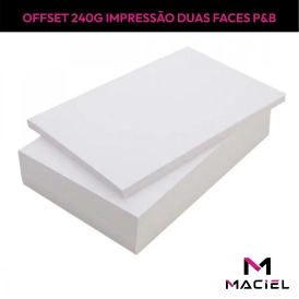 PAPEL | OFFSET | 240G | A3 | FRENTE E VERSO 1X1