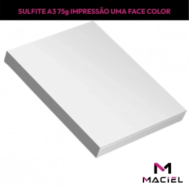 PAPEL | SULFITE | 75G | A3 | FRENTE 4X0