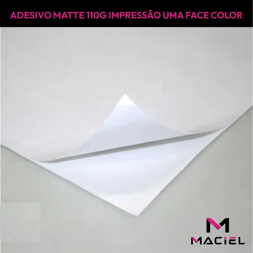 ADESIVO MATTE A4 | 110g | 4X0