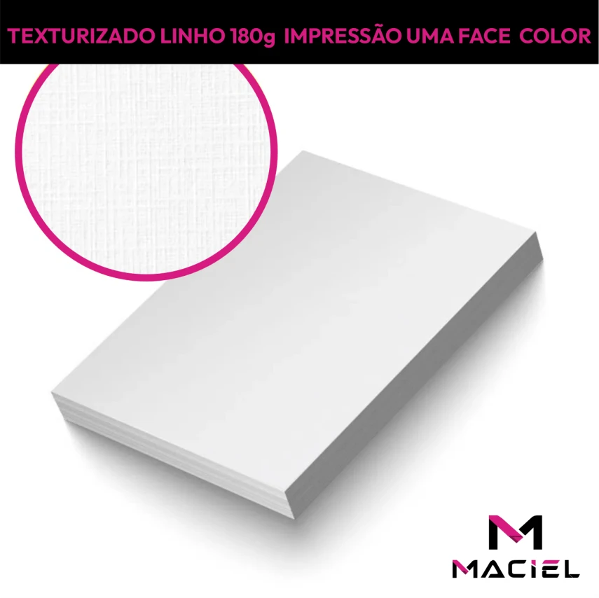TEXTURIZADO LINHO 180g | A4 | FRENTE 4X0